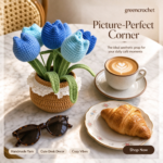 Crochet Tulip Potted Plant